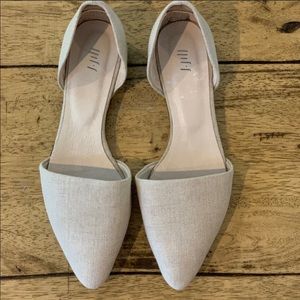 LAST CALL Linen D’Orsay Flats